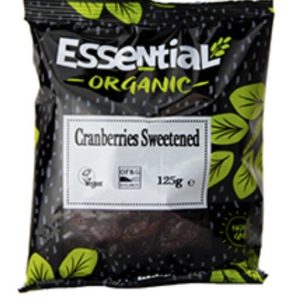 Essential Organic Cranberries Sweetened 125g