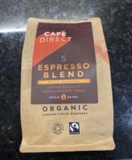 Organic Espresso Blend Batch Roasted 227g