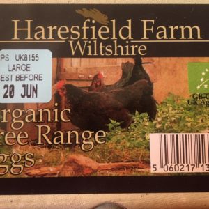 Organic free-range eggs